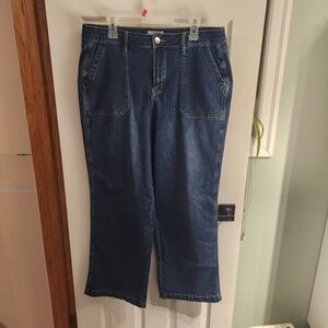 Royalty For Me Dark Blue Straight Leg Jeans